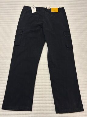 Wesc Black Cargo Pants with Side Pockets